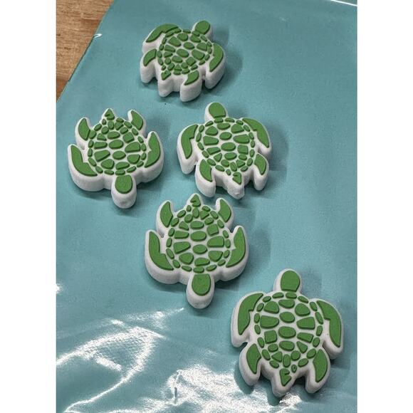 Turtle Silicone Focal Beads Beaded Pens DIY Lot Of 5 - Picture 1 of 6